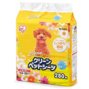【アイリスオーヤマ　ペット用品・シーツ】香り付きクリーンペットシーツレギュラー280枚